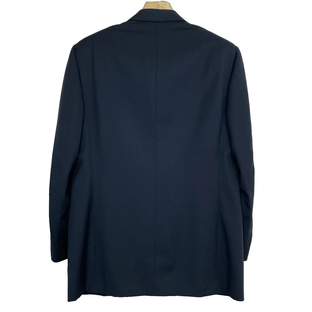 Canali Napoli Navy Wool Blazer 38R 48‎ IT Tailored Fit Sport Coat Italy 3 Button